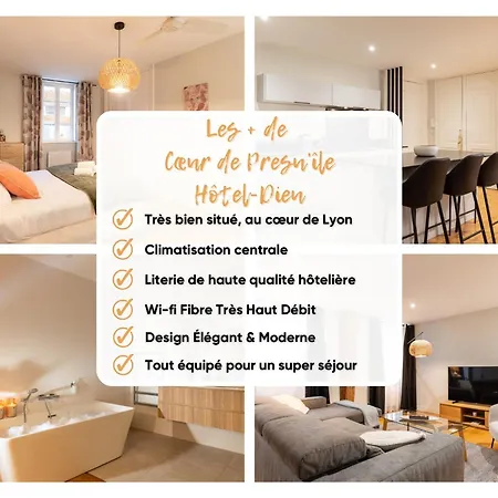 Cœur De Presqu île Hotel-dieu Ac Appartement Lyon